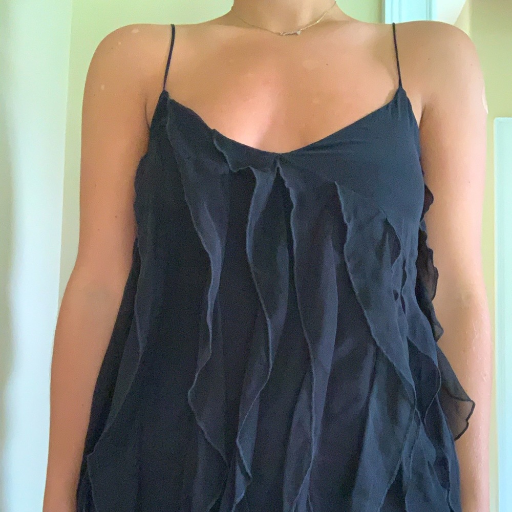 LU LU LAME black tank